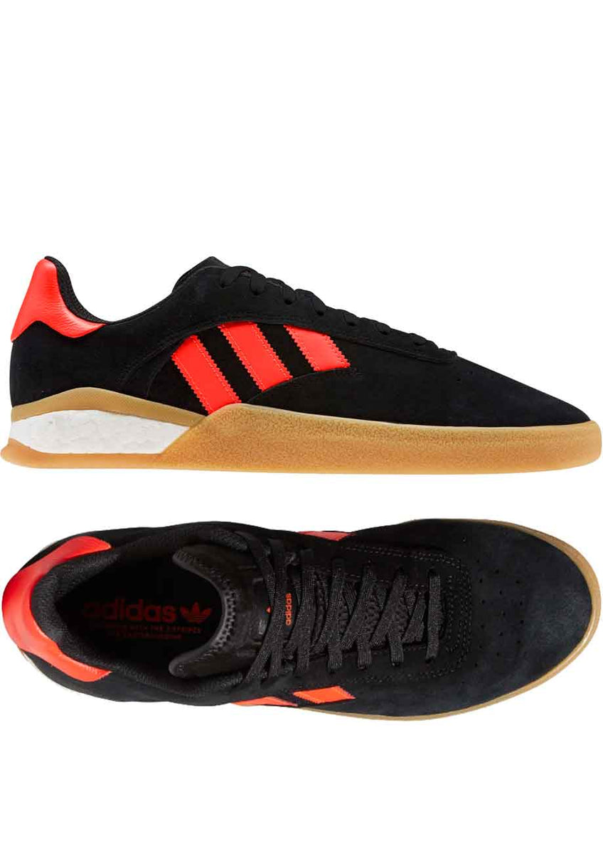 Adidas Skateboarding 3ST.004 Black Solar Red White Schuh Freedom Skateshop Adidas Skateboarding 3ST.004 Black Solar Red White Schuh Freedom Skateshop