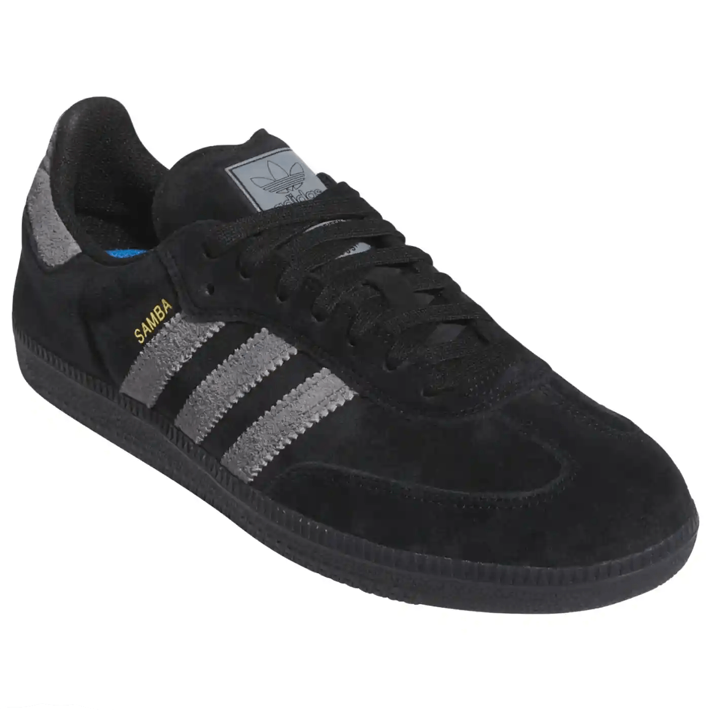 Adidas Skateboarding Samba ADV Shoe Black Gray Gold – Freedom Skateshop
