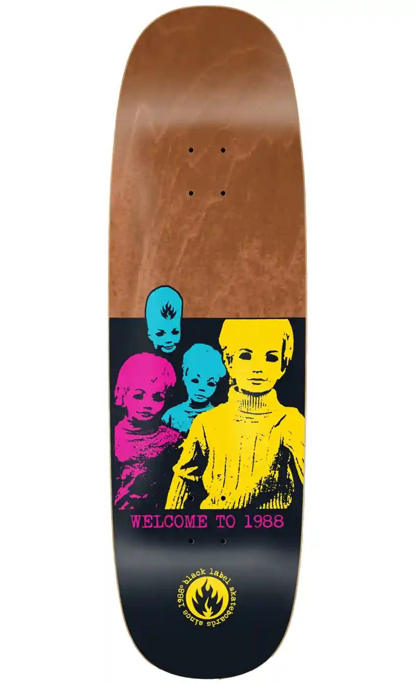 Black Label Welcome To 1988 Color 9.5 Shaped Deck – Freedom Skateshop