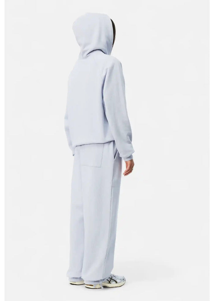 Dime - Dime Cursive Small Logo Hoodie Grey Lavender