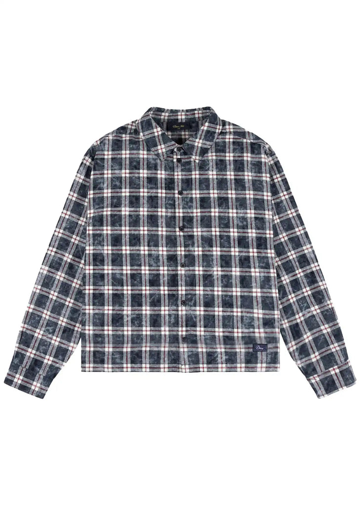 Dime - Dime Plaid Flannel Shirt Bleached Navy