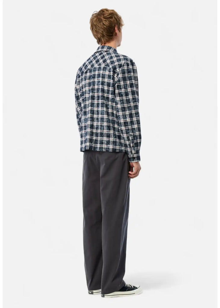 Dime - Dime Plaid Flannel Shirt Bleached Navy