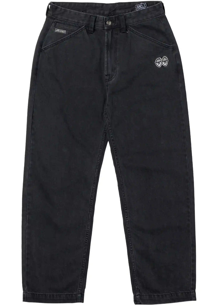 Krooked Eyes Denim Twill Pants Black Handelsware Krooked   