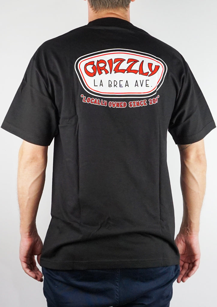 Grizzly Locally Owned Tee Black  Grizzly   