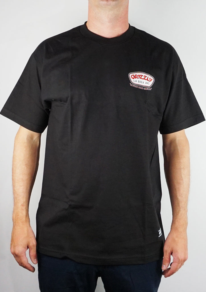Grizzly Locally Owned Tee Black  Grizzly   