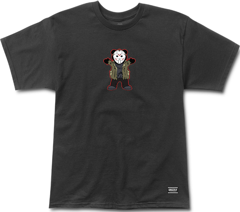 Grizzly Horror Jason Tee Black  Grizzly   