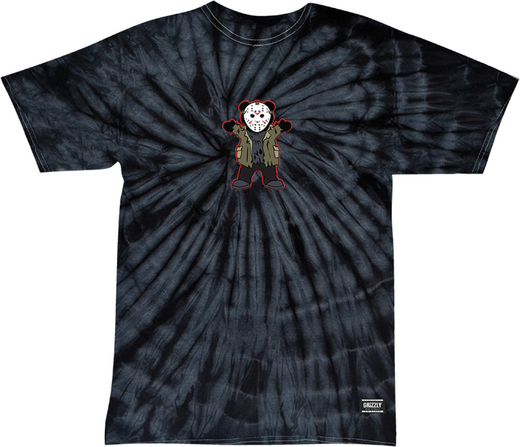 Grizzly Horror Jason Tee Black Tie Dye  Grizzly   