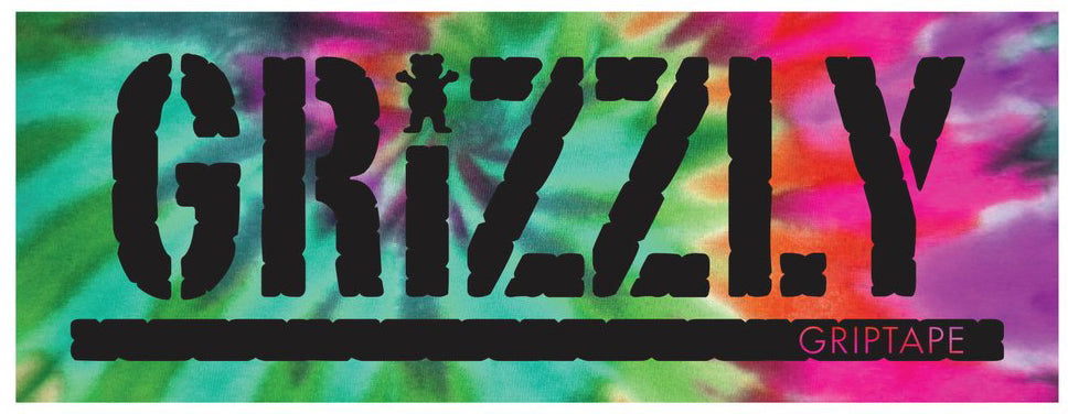 Grizzly Reverse Tie Dye Stamp Sticker  Grizzly   