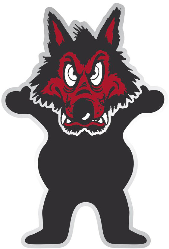 Grizzly Wolfpack Bear Sticker  Grizzly   