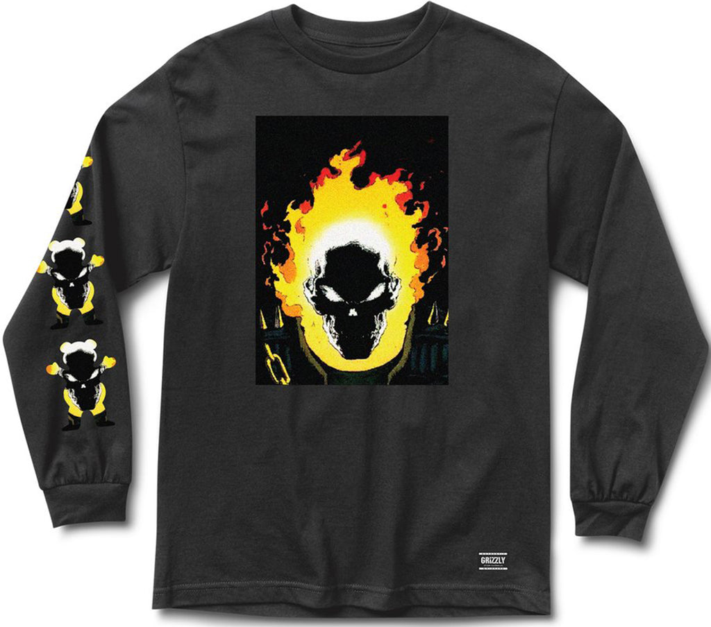 Grizzly X Ghost Rider Cover Longsleeve Black  Grizzly   