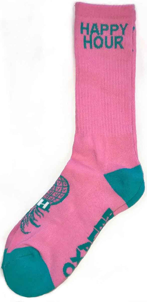 Happy Hour Mucho Relaxo Socks Pink Teal  Happy Hour   