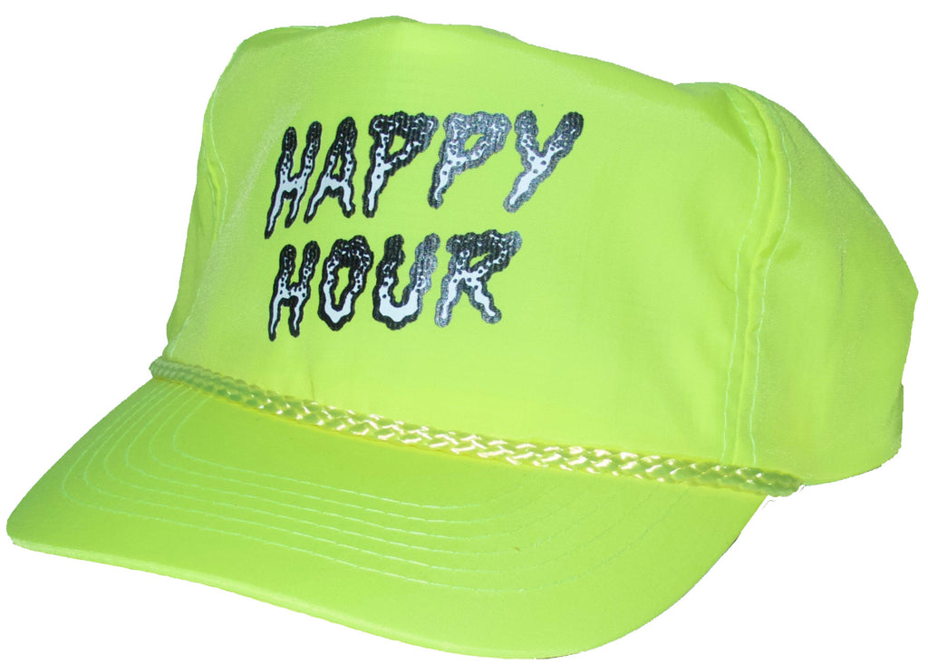 Happy Hour Stack Unstructured Snapback Cap Neon Yellow  Happy Hour   