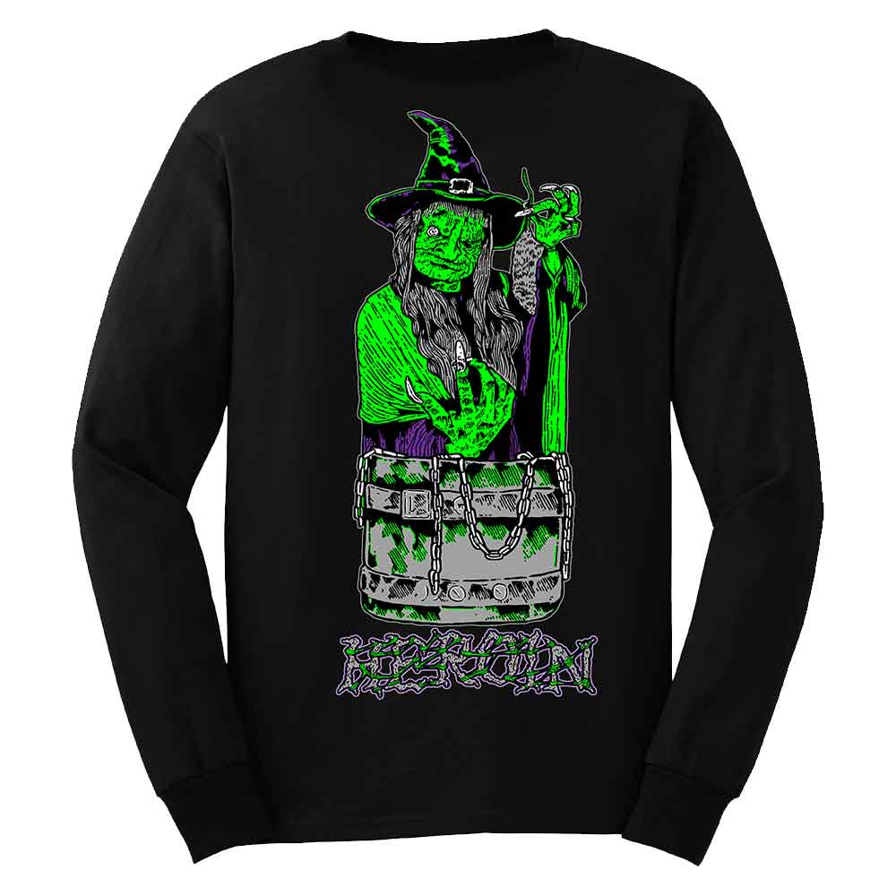 Heroin Ditch Witch 3 Longsleeve T-Shirt Black  Heroin Skateboards   