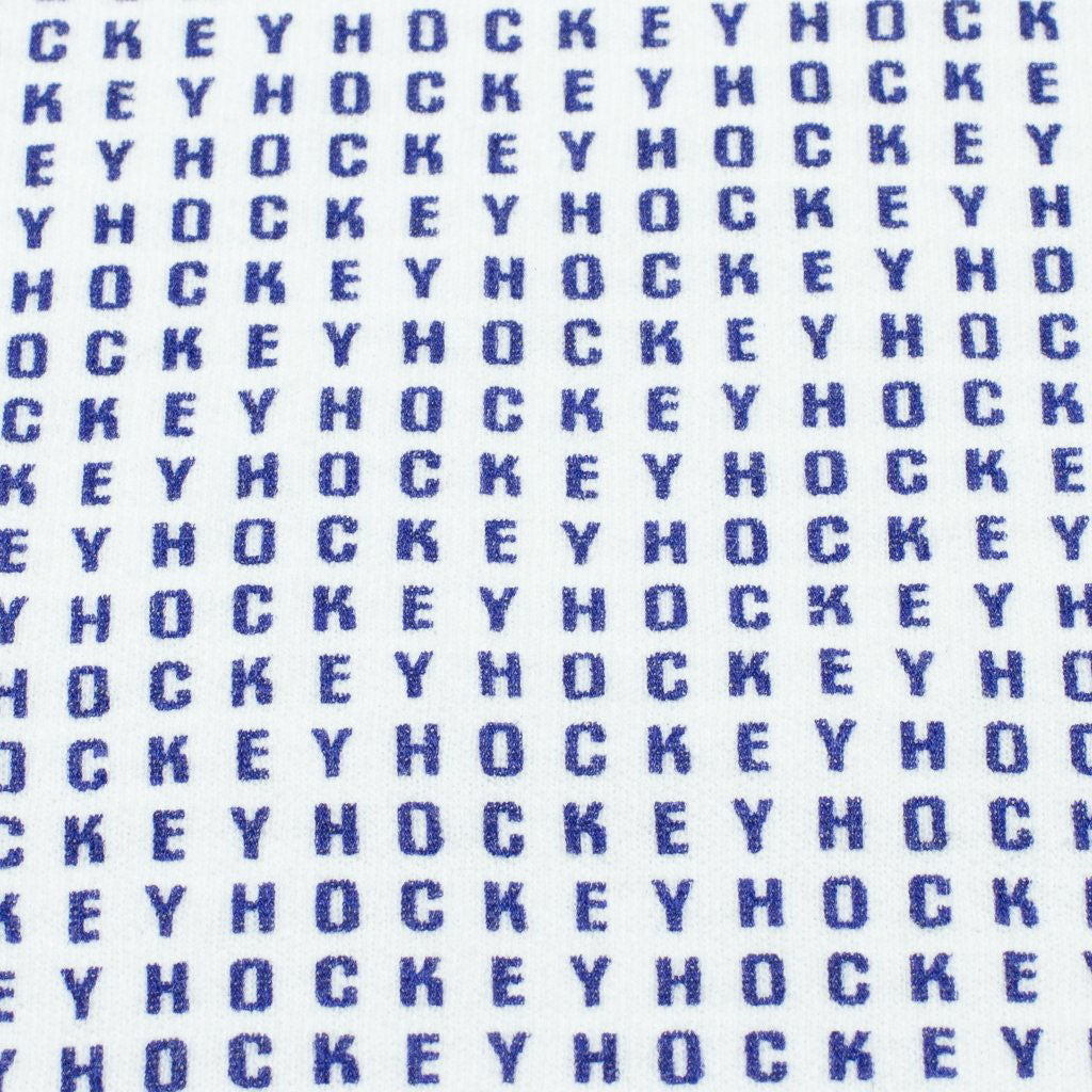 Hockey All Over Longsleeve Polo White Blue  Hockey   