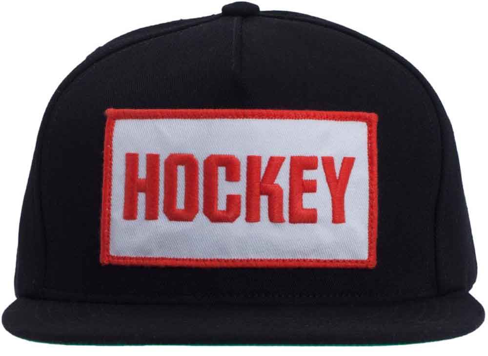 Hockey Patch Snapback Cap Black  Hockey   