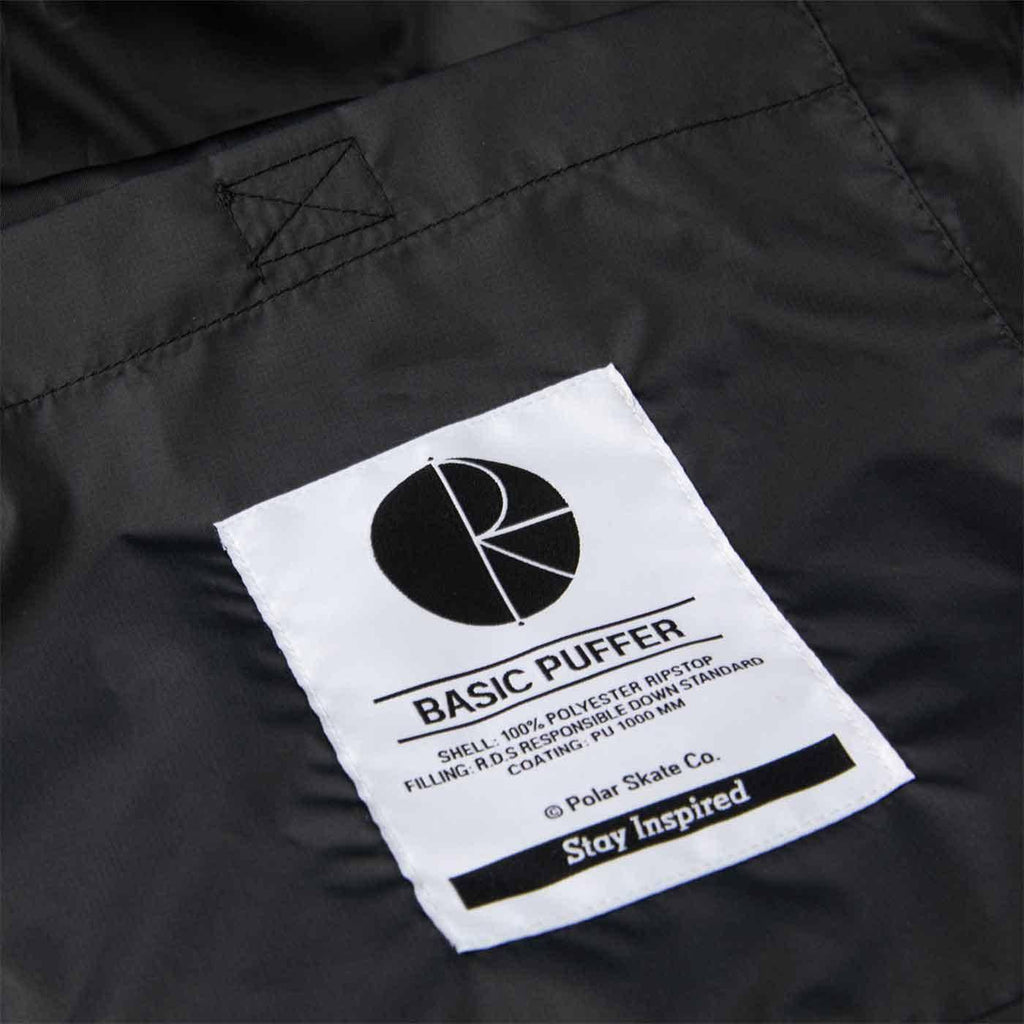 Polar Skate Co. Basic Puffer Jacket Black  Polar   