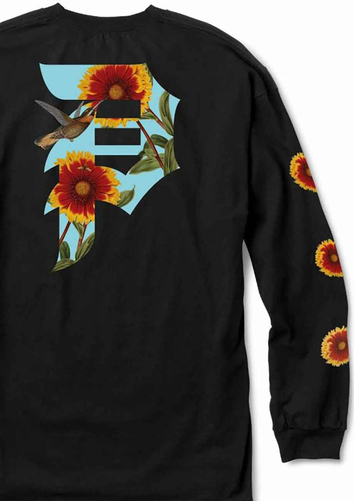 Primitive Dirty P Sunflower Longsleeve T-Shirt Black  Primitive   