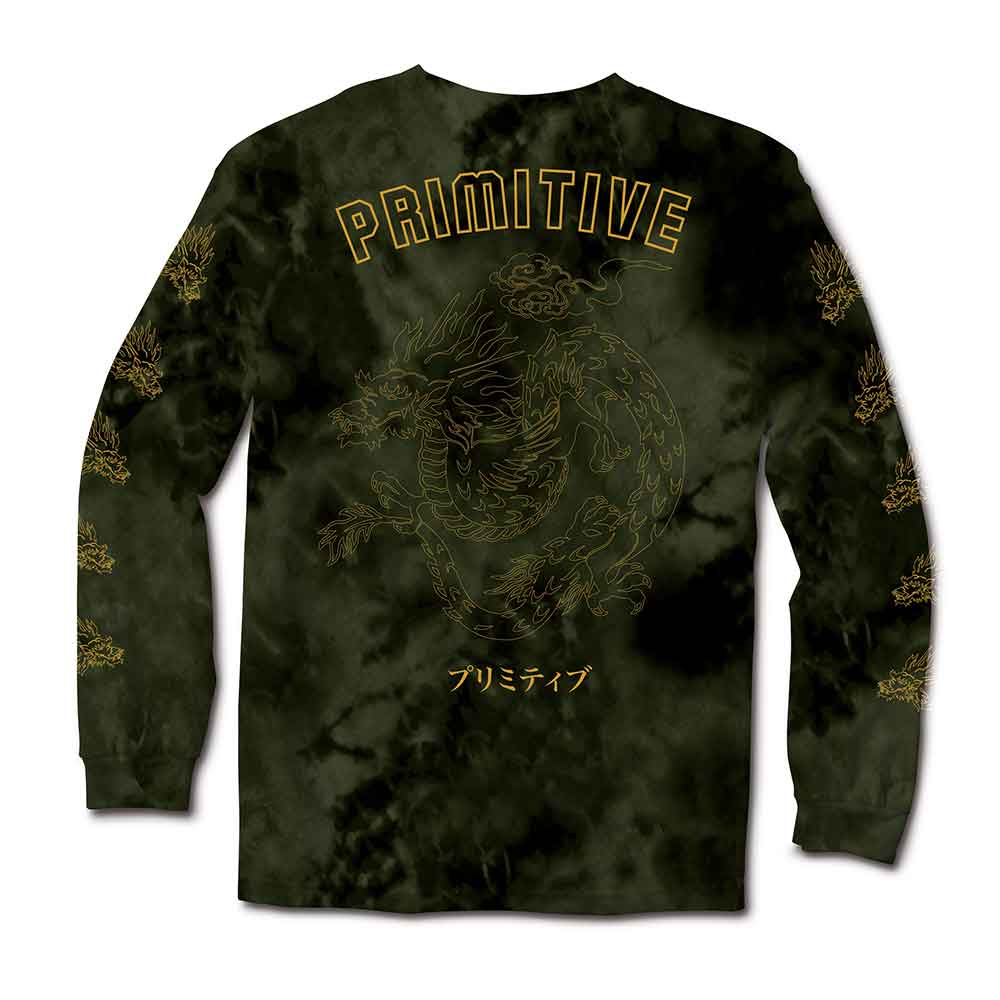 Primitive Dynasty Longsleeve T-Shirt Military Green  Primitive   