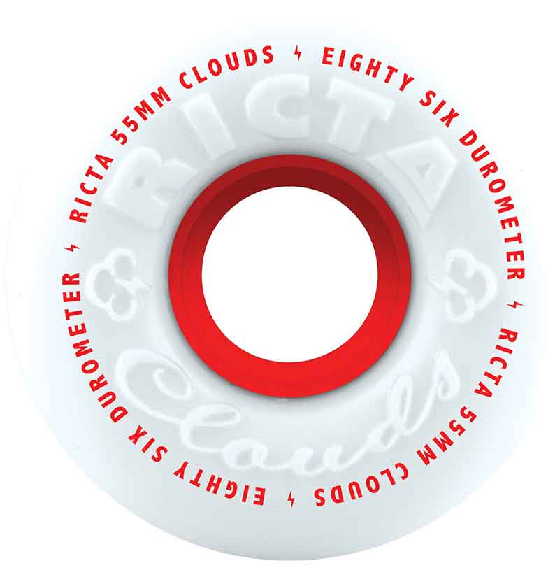 Ricta 86A 55mm Clouds White Red Wheels  Ricta   