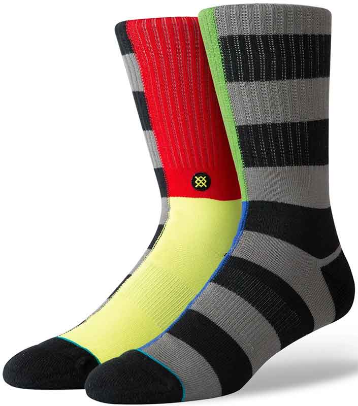 Stance Split Check Socks Black  Stance   