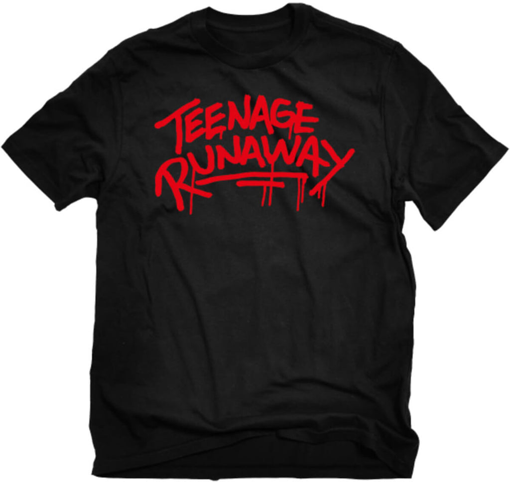 Teenage Runaway Logo Tee Black  Teenage Runaway   