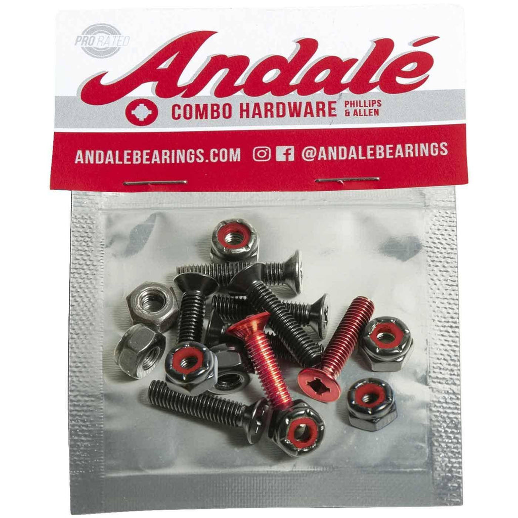 Andale Montage Combo Hardware 7/8 Inch Black Red  Andale   