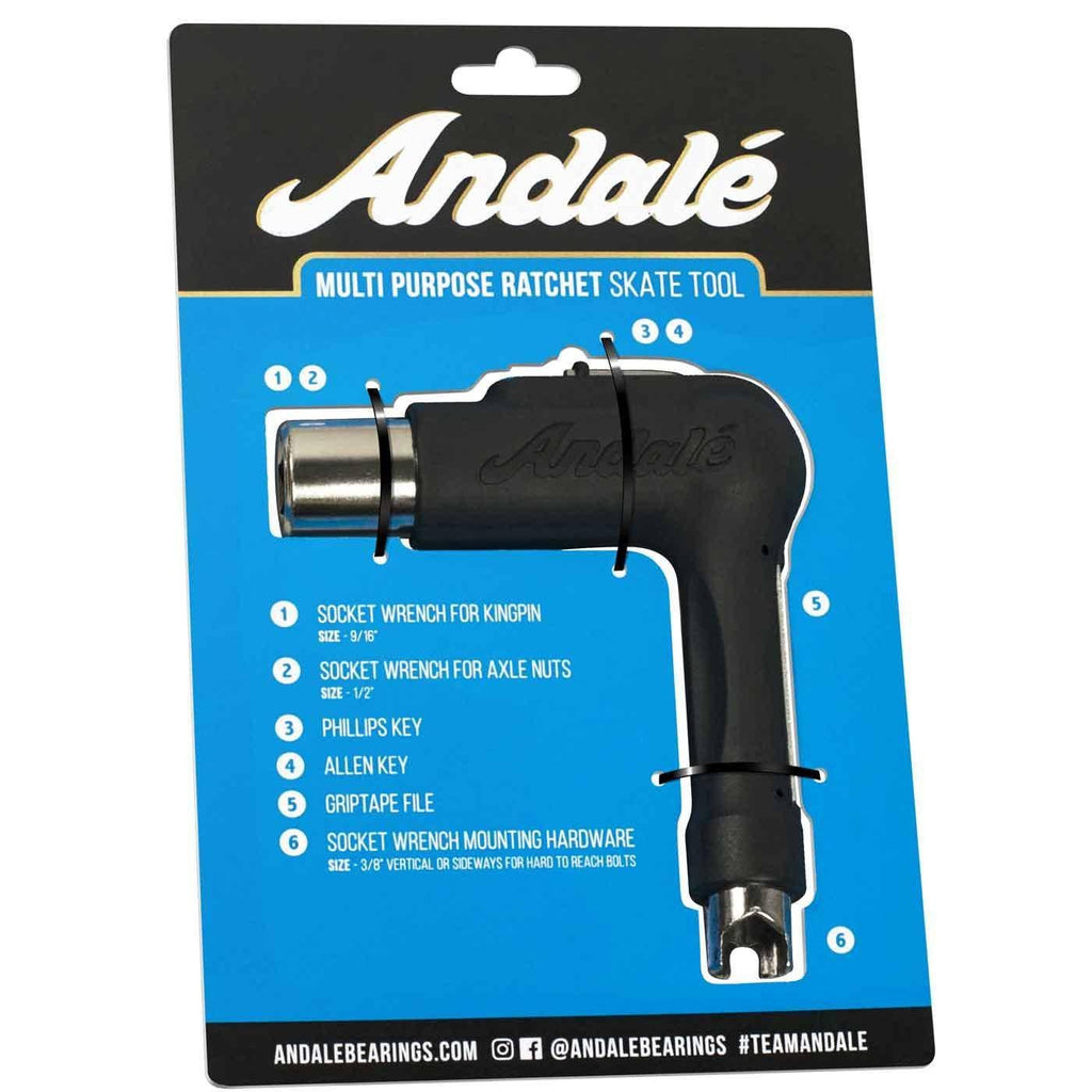 Andale Multi Purpose Ratchet Skate Tool Black  Andale   