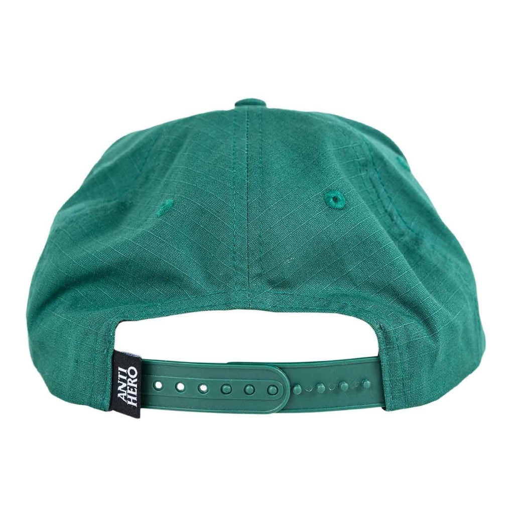 Anti Hero Black Hero Outline Snapback Cap Green  Anti Hero   