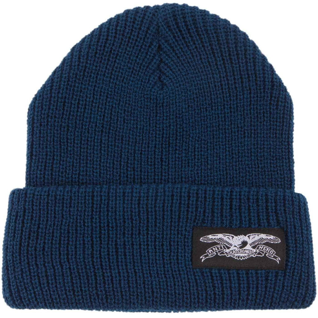 Anti Hero Stock Eagle Label Beanie Navy  Anti Hero   