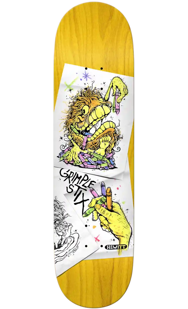 Grimple Stix Hewitt Coloring Book 8.4 Deck  Anti Hero   
