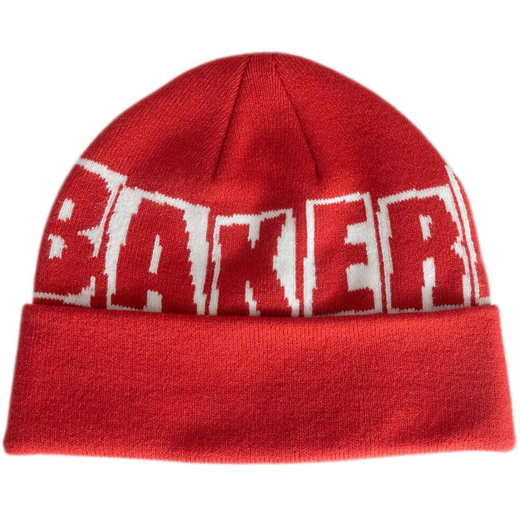 Baker Big Brand Logo Beanie Red  Baker   