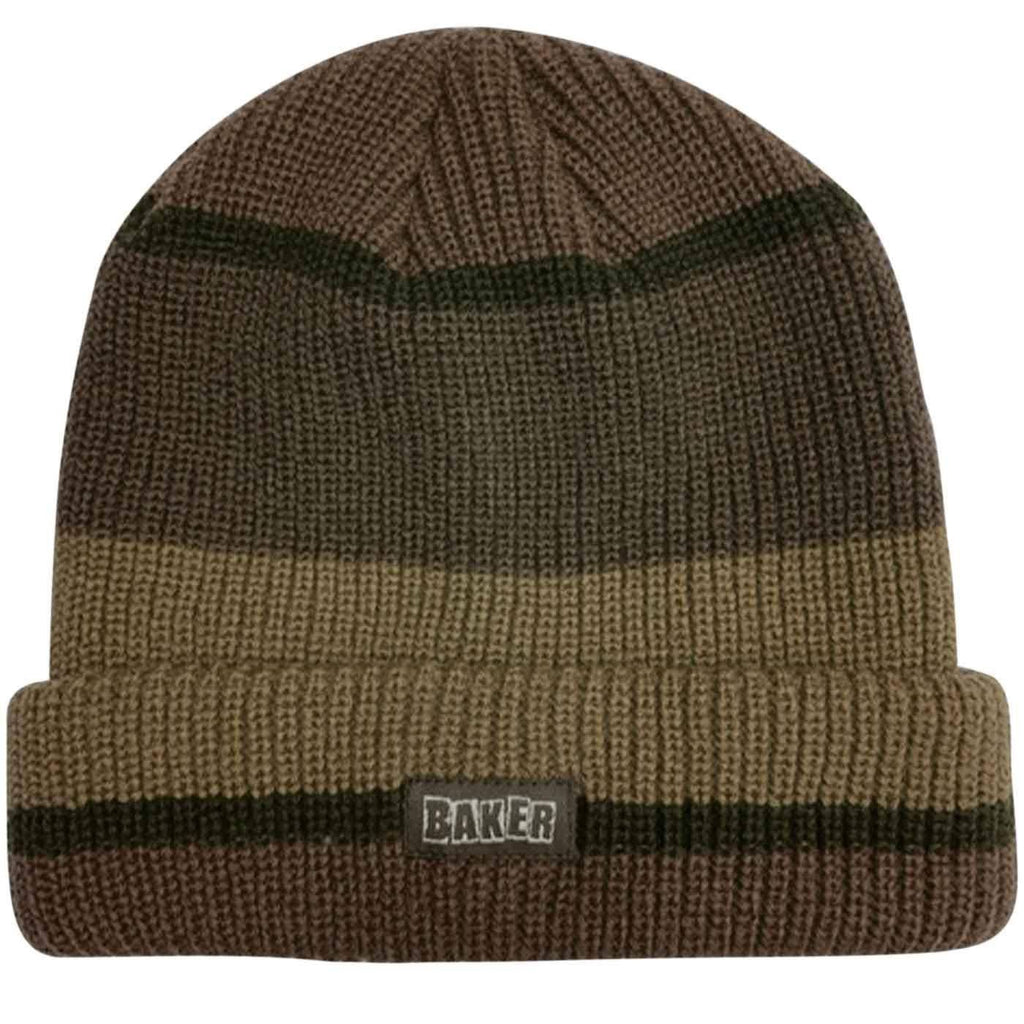 Baker Brand Logo Block Beanie Brown  Baker   