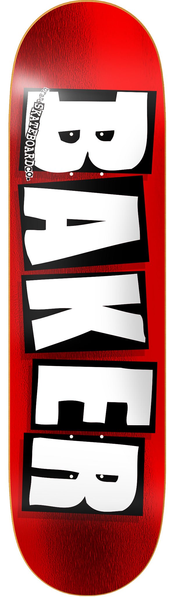 Baker Skateboard Deck – Brand Logo Red/Black 8.38" – New In Shrink, 03-01-0522