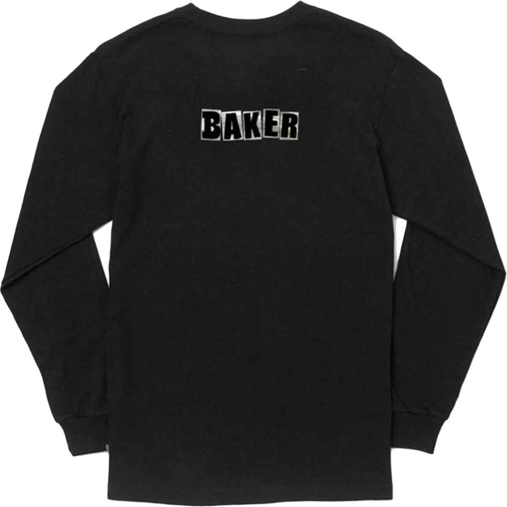 Baker Brand Logo Streak Longsleeve Shirt Black  Baker   