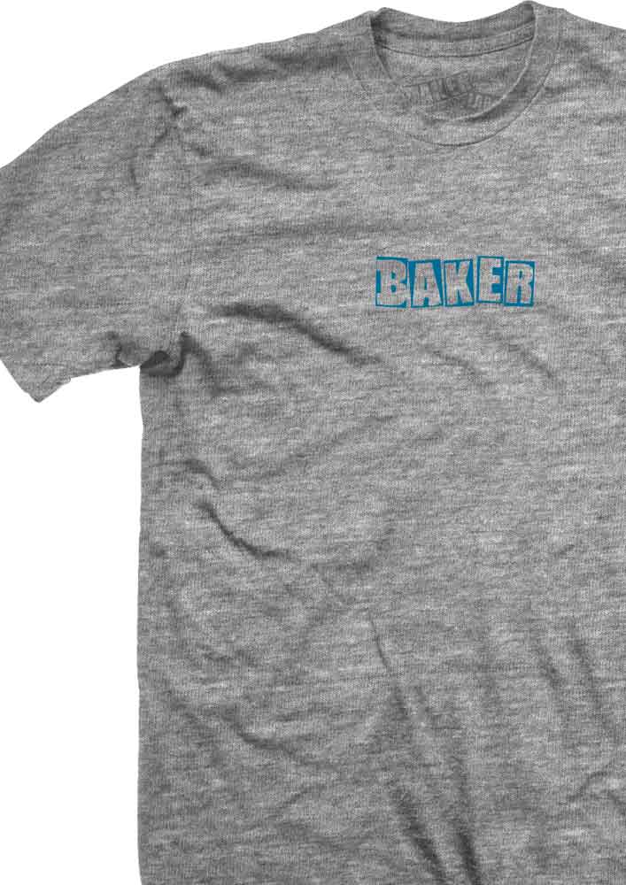 Baker Brand Logo T-Shirt Heather Grey  Baker   