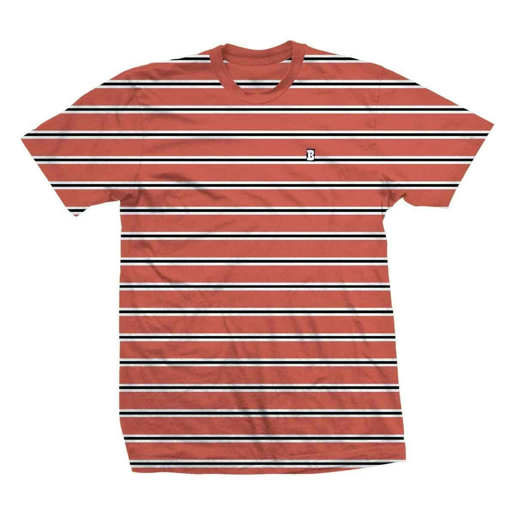 Baker Capital B Striped T-Shirt Red  Baker   