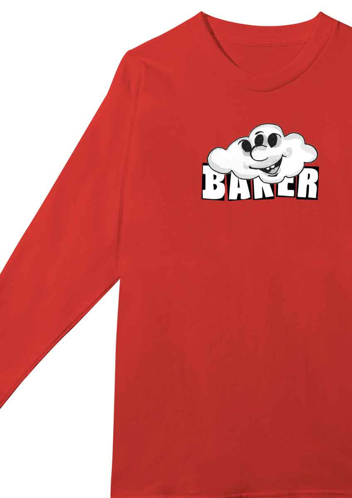 Baker Cloud Longsleeve T-Shirt Red  Baker   
