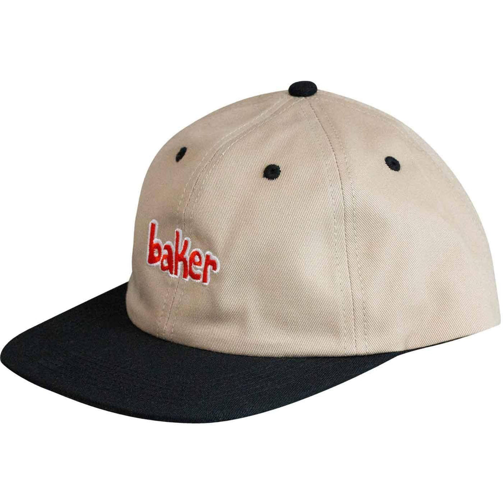 Baker Lowercase Cap Khaki Black  Baker   