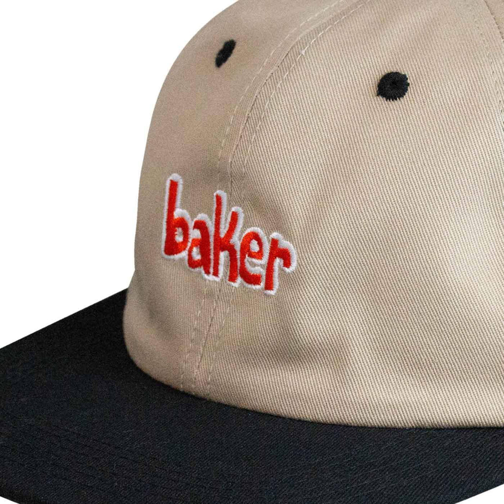 Baker Lowercase Cap Khaki Black  Baker   