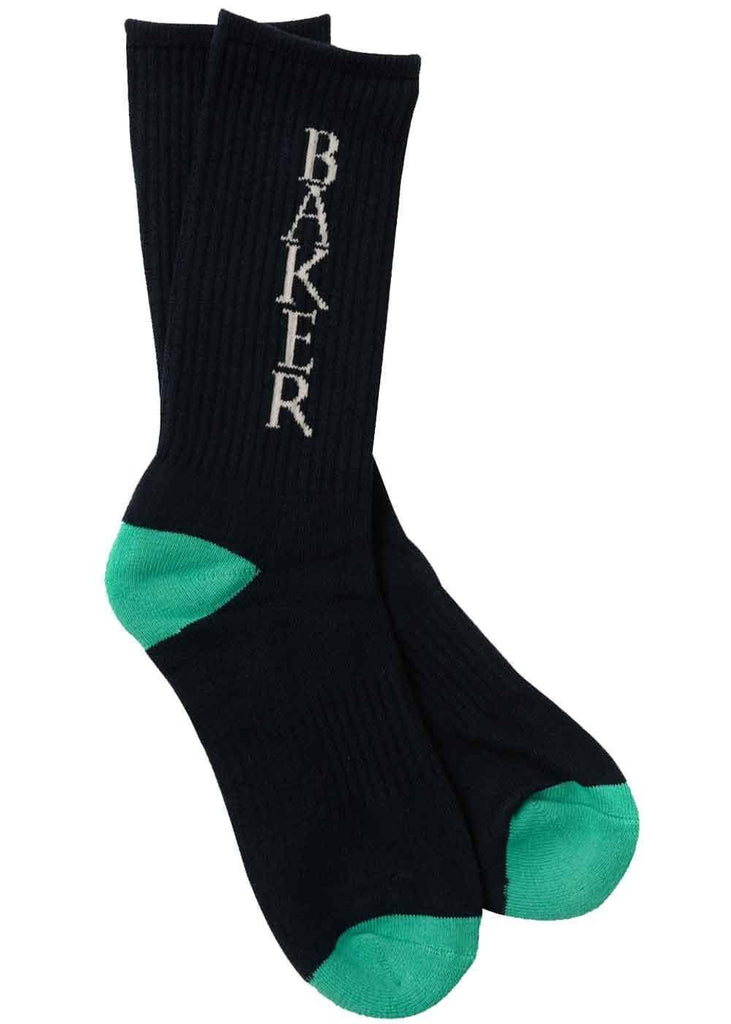 Baker Rye Socks Navy Green  Baker   