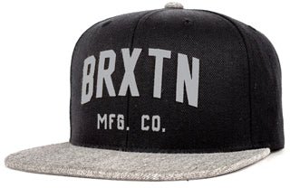 Brixton Arden II Snap Back Black Light Heather Grey  Brixton   