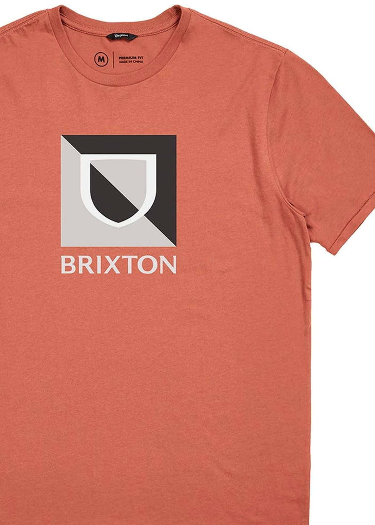 Brixton Beta Split T-Shirt Apricot Jam  Brixton   