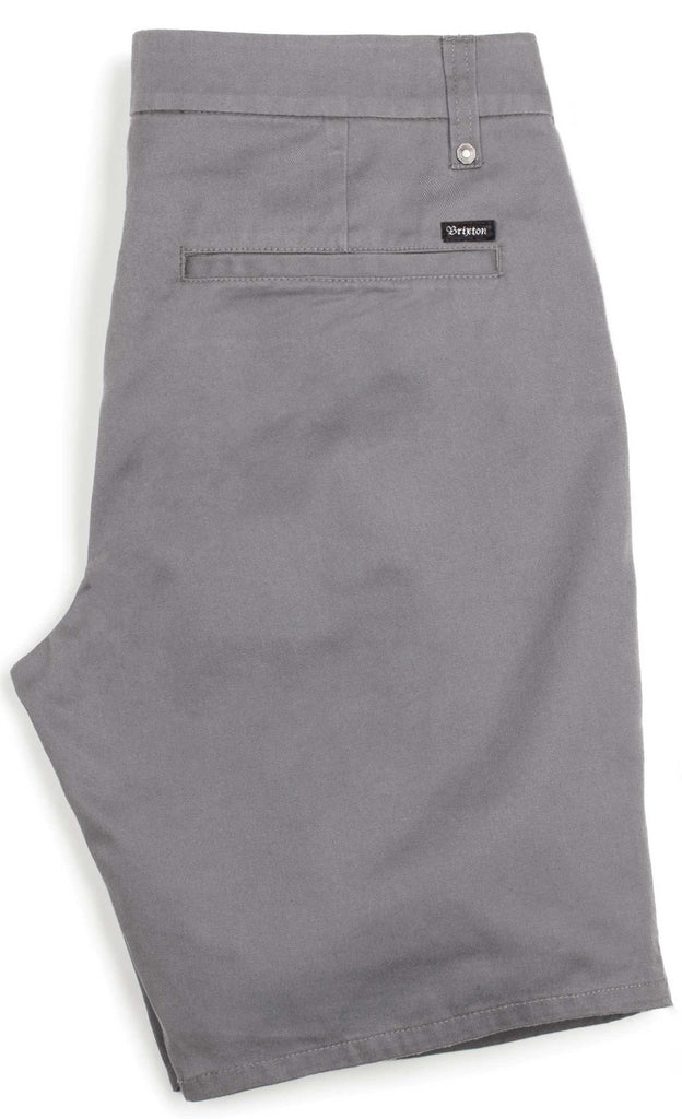 Brixton Carter Relaxed Fit Chino Short Grey  Brixton   