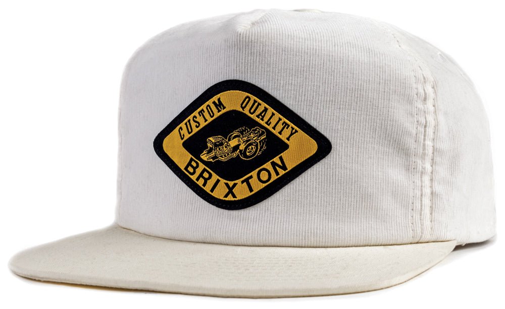 Brixton Drag Snap Back Off White  Brixton   