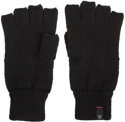 Brixton Heist Cut Off Glove Black Black  Brixton   