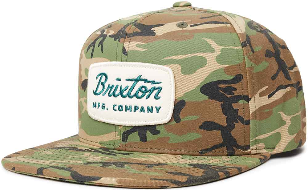 Brixton Jolt Snapback Cap Woodland Camo  Brixton   