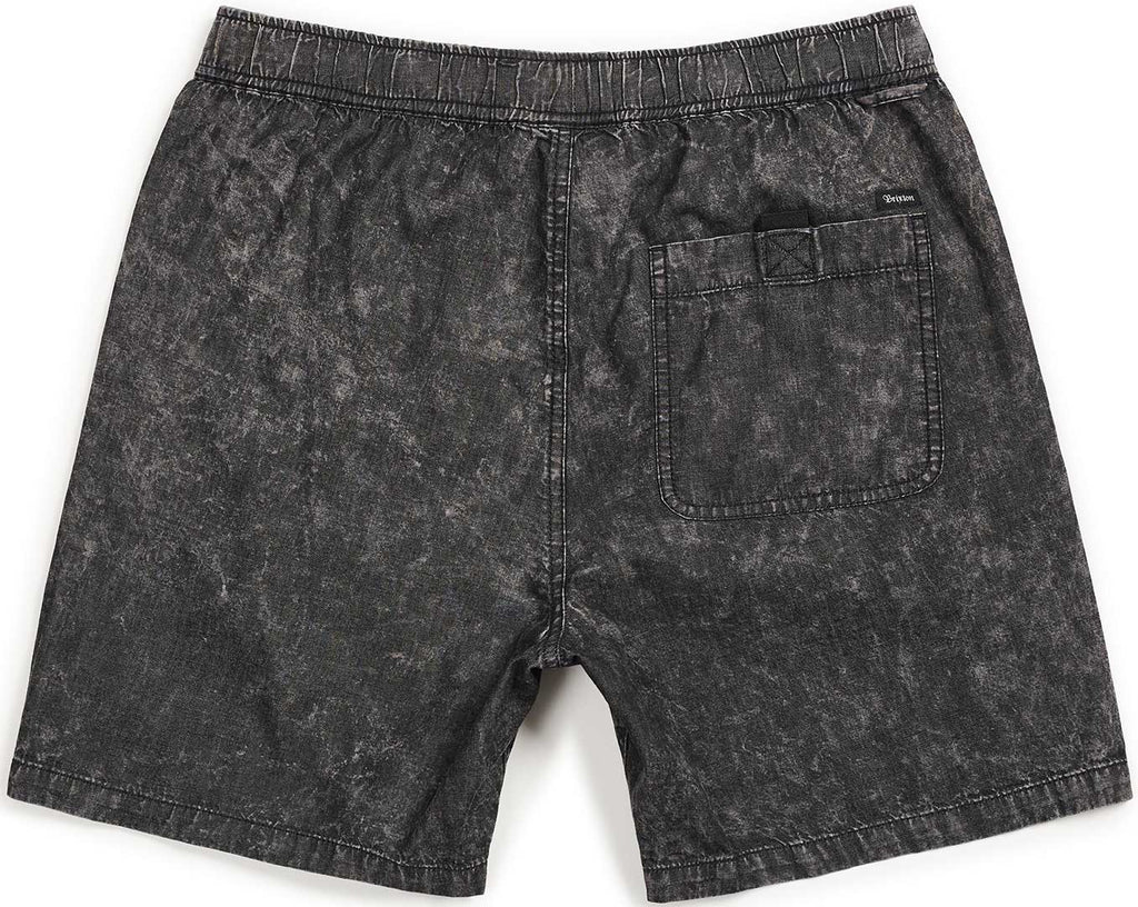 Brixton Steady Short Black Acid Wash  Brixton   