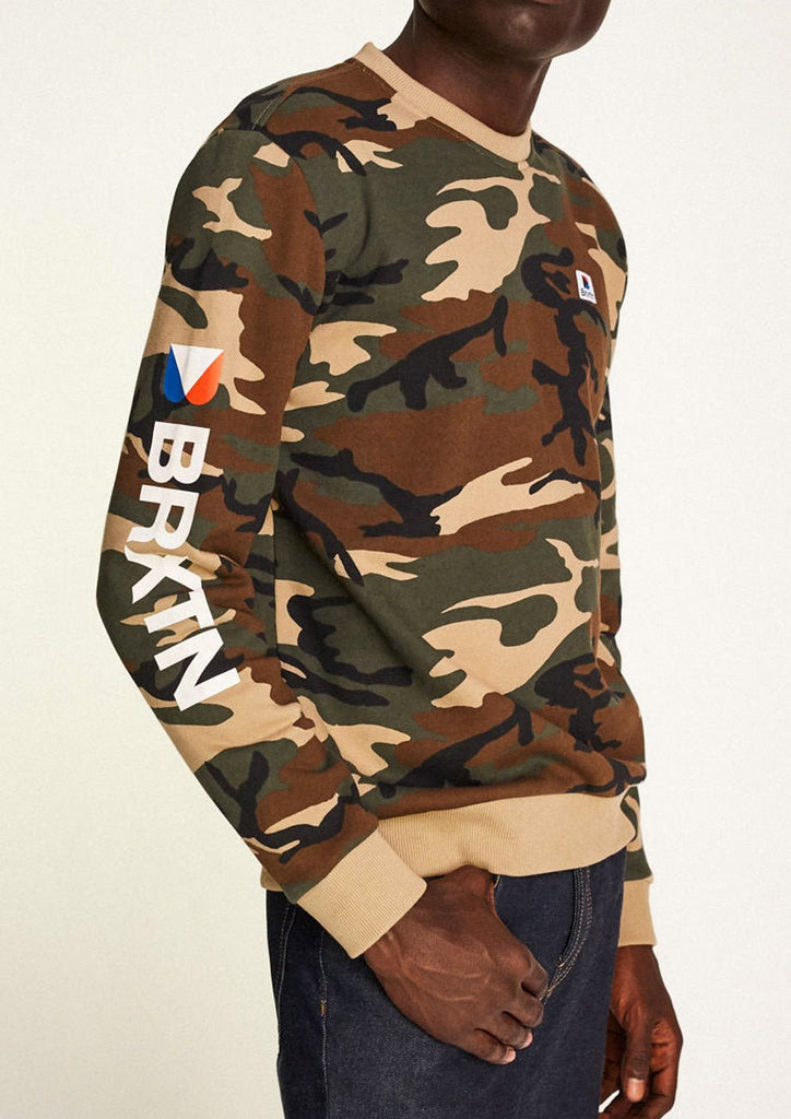 Brixton Stowell II Crew Camo  Brixton   