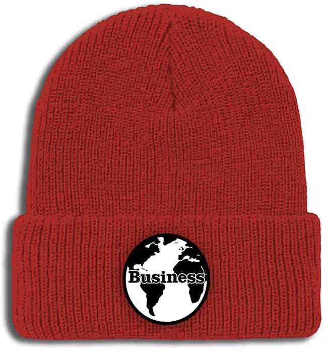 Business & Company World Patch Beanie Brick  Business and Company   
