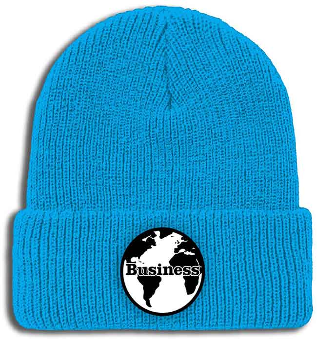 Business & Company World Patch Beanie Teal  Business and Company   